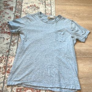 Light blue front pocket shirt